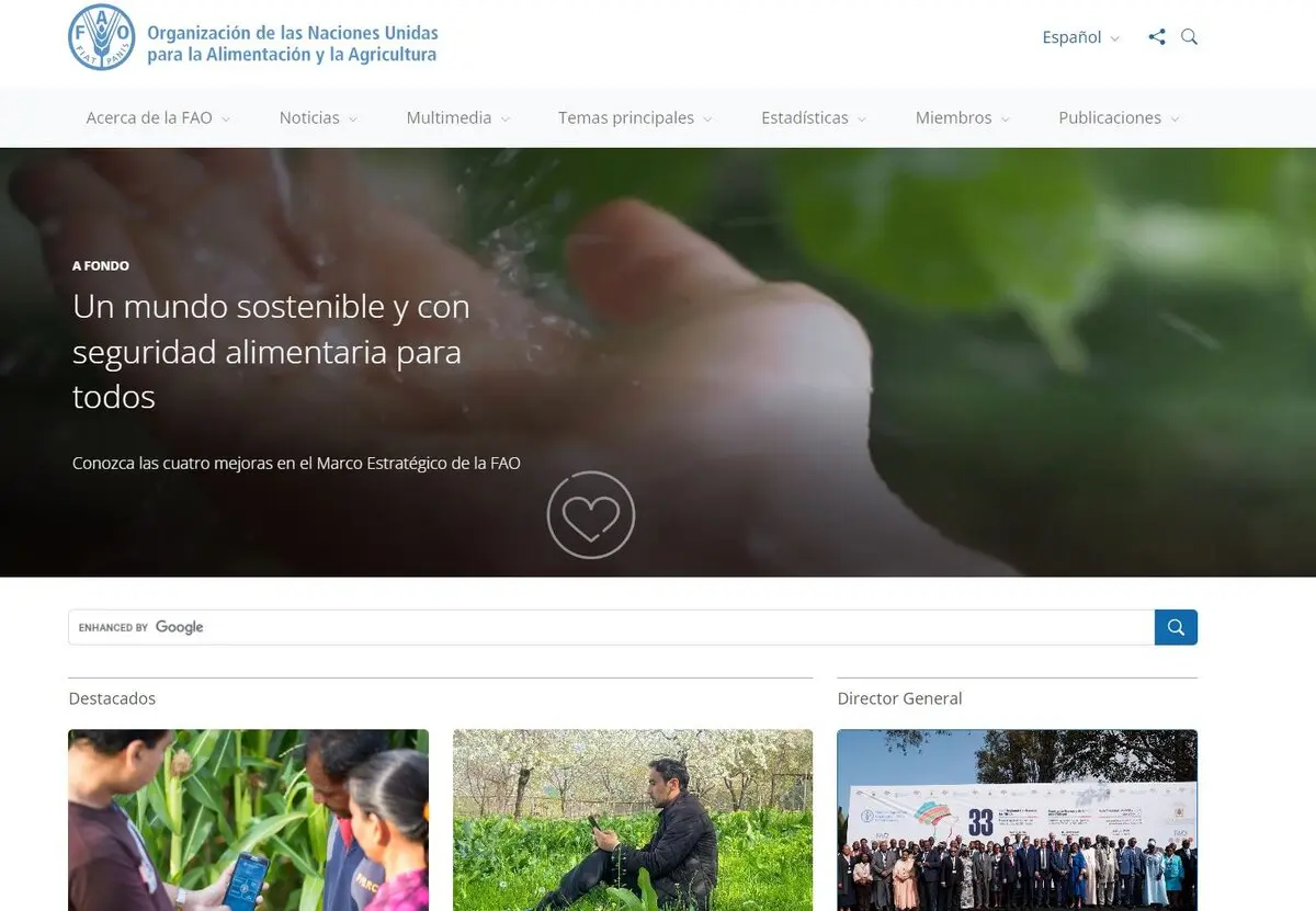 La Organización de las Naciones Unidas para la Alimentación y la Agricultura La Organización de las Naciones Unidas para la Alimentación y la Agricultura