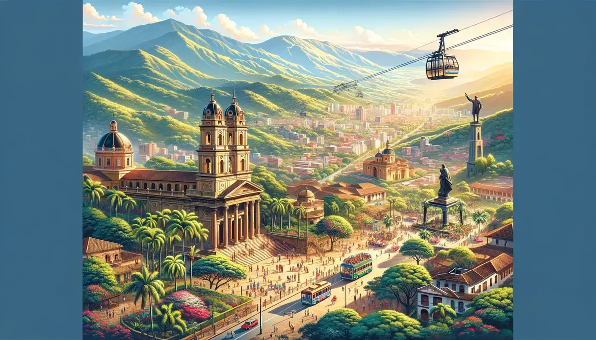 San Cristóbal, Táchira, que incluye lugares emblemáticos como la Plaza Bolívar, la Iglesia Catedral