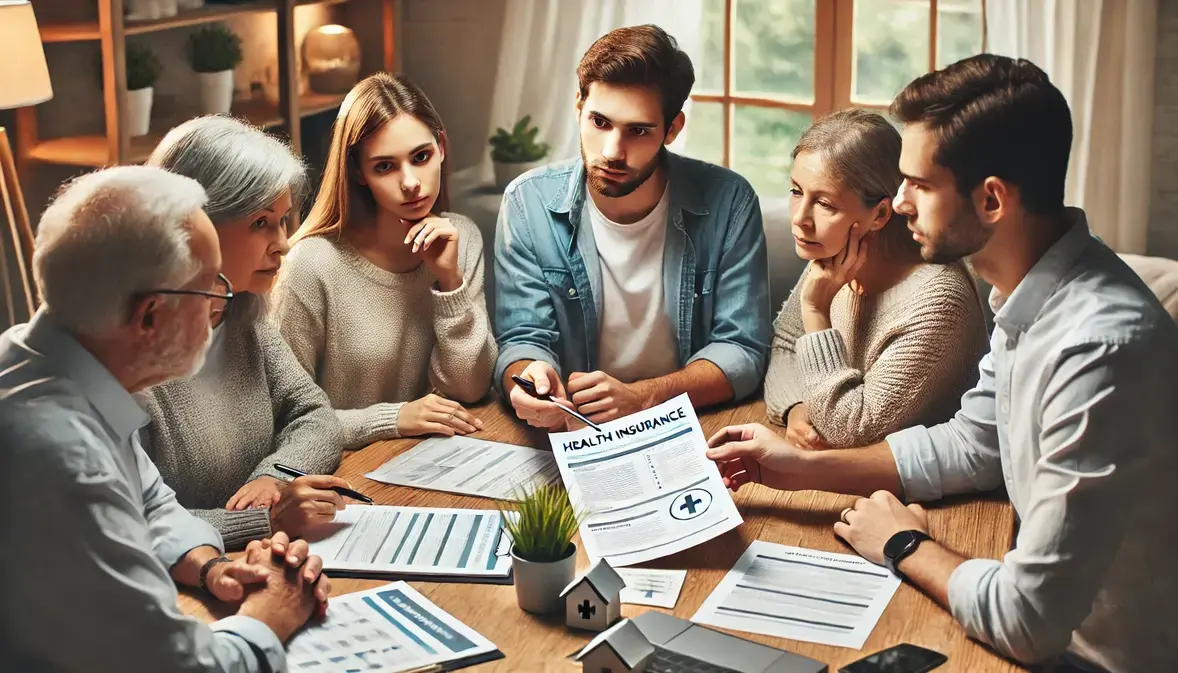 familia decidiendo qué tipo de seguro comprar, tomando en cuenta la enfermedad crónica familia decidiendo qué tipo de seguro comprar, tomando en cuenta la enfermedad crónica