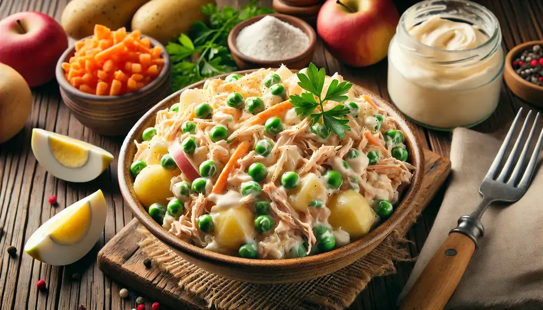 traditional Venezuelan dish, Ensalada de Gallina traditional Venezuelan dish, Ensalada de Gallina
